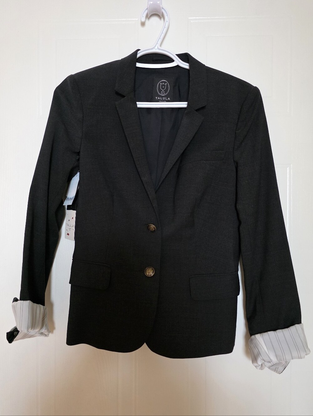 Talula Blazer S. Exeter Blazer, Charcoal, 4